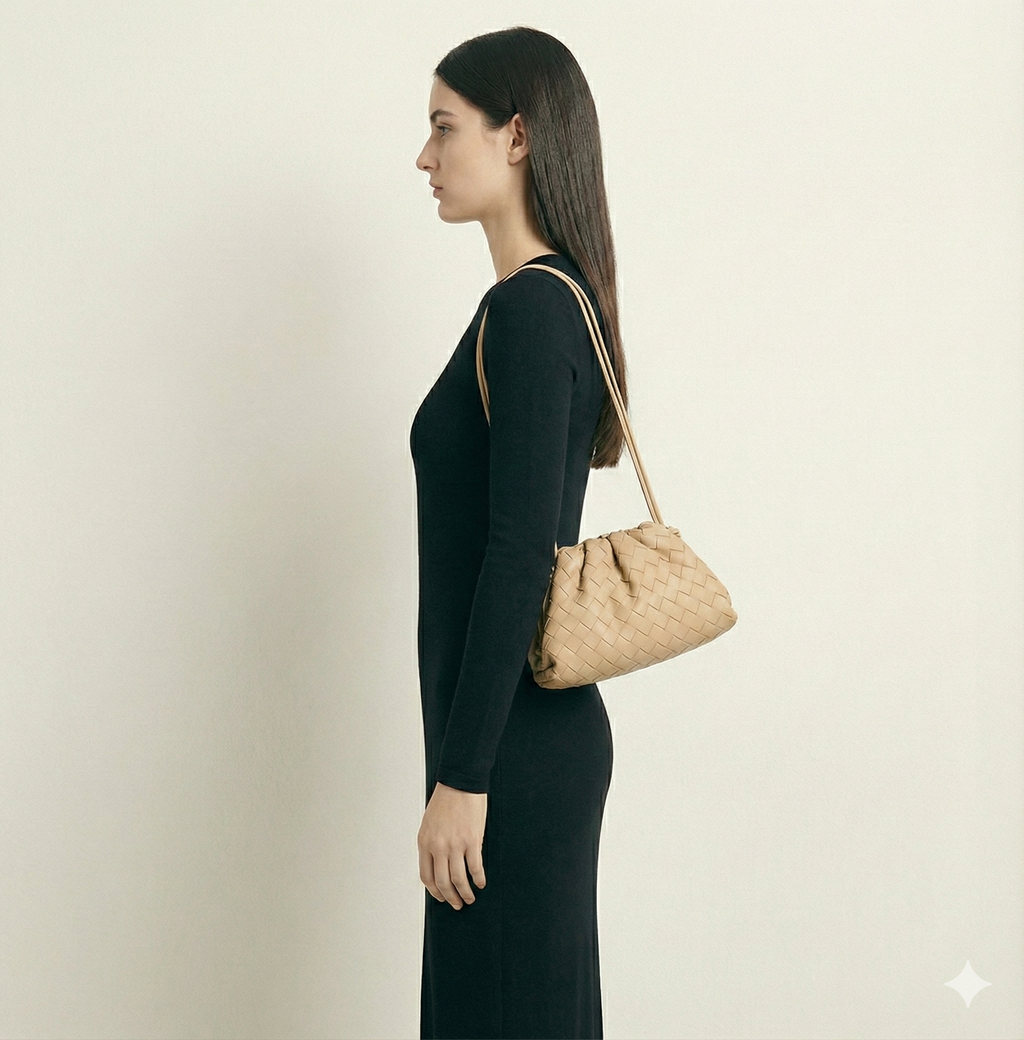 Wendy Woven Pouch Bag