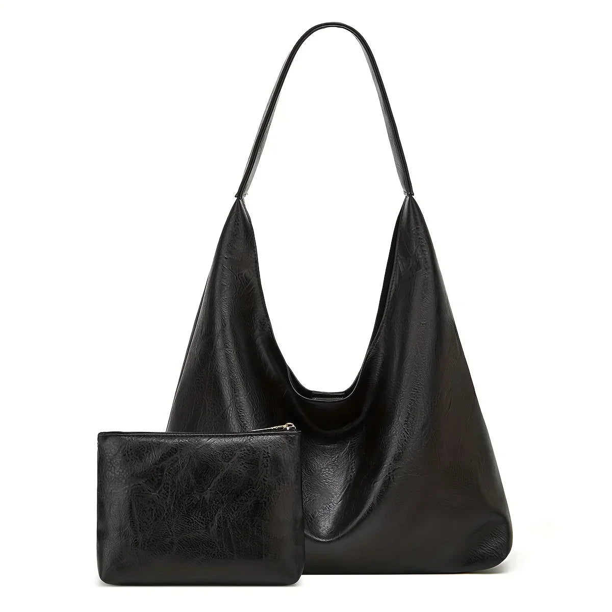 Leather Messenger Bag + Leather Wallet - Manz