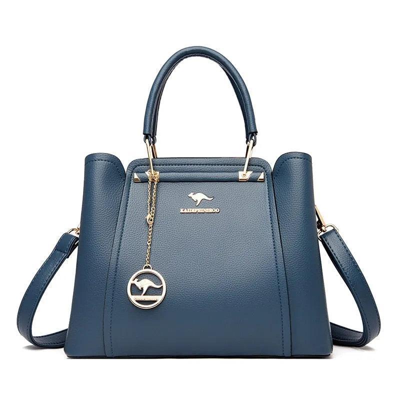 Luxurious Leather Crossbody Bag - Style Couer