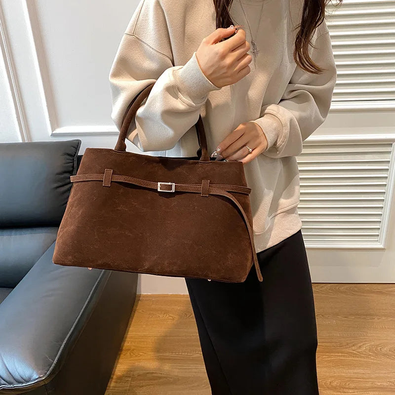 Women's Suede Tote Bag - Esmé